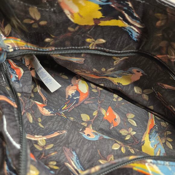 Cath Kidston London Garden Bird Motif Multicolor Oilcloth Day Bag Charming - Picture 9 of 10